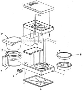 Page A Diagram and Parts List for JR4  Mr Coffee Coffee Maker
